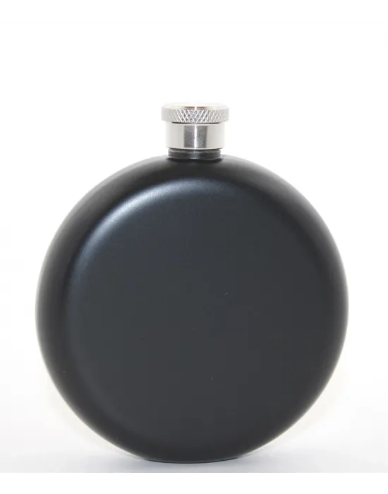 Paslanmaz Çelik Yuvarlak 5 Oz Tekli Matara Alk2678