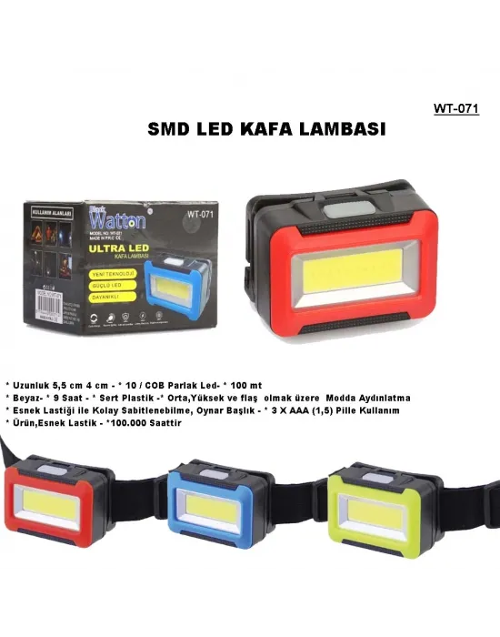 Pilli Kafa Lambası  Wt-071