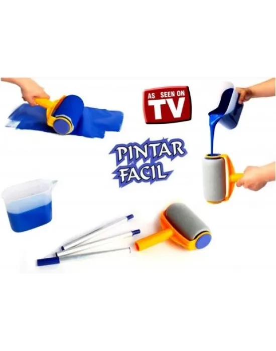 Pintar Facil Pratik Damlatmayan Boya Rulosu Ve Fırçası