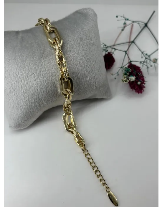    Pirinç Bileklikler 17+3 Cm  - Kbl0335