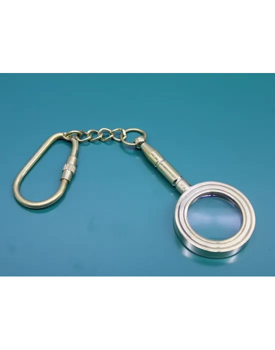 Pirinç Büyüteç Anahtarlık 2589