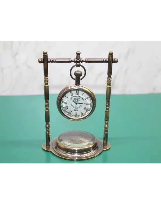 Pirinç Masa Üstü Saat 16194