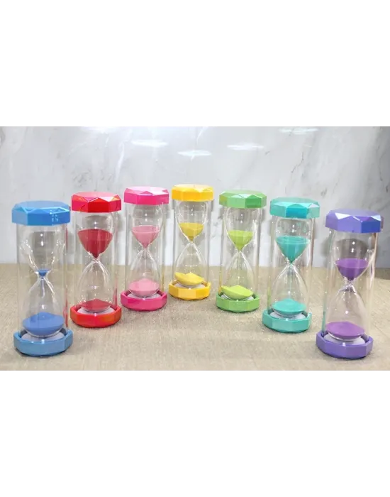 Plastik Çerceveli Renkli 30 Dk Kumsaati Alk4565
