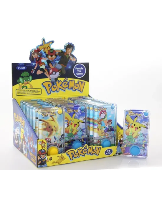 Pokemon Baskılı Sulu Oyun - Tek Butonlu Dikdörtgen Su Oyunu Alk4003