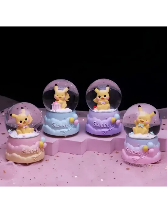 Pokemon Işıklı Kar Küresi 9 Cm Alk3399