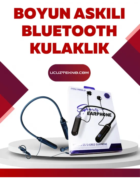Polygold Pg-100 Bluetooth Kulaklık – Ergonomik Boyun Bantlı Tasarım, Net Ses Ve Konfor