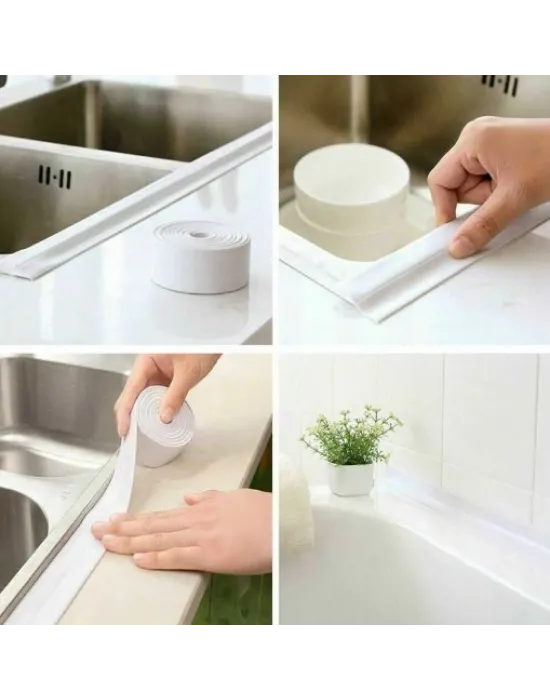 Pratik 145 Gr Beyaz Su Sızdırmaz Lavabo Kenar Bandı (3.2m)