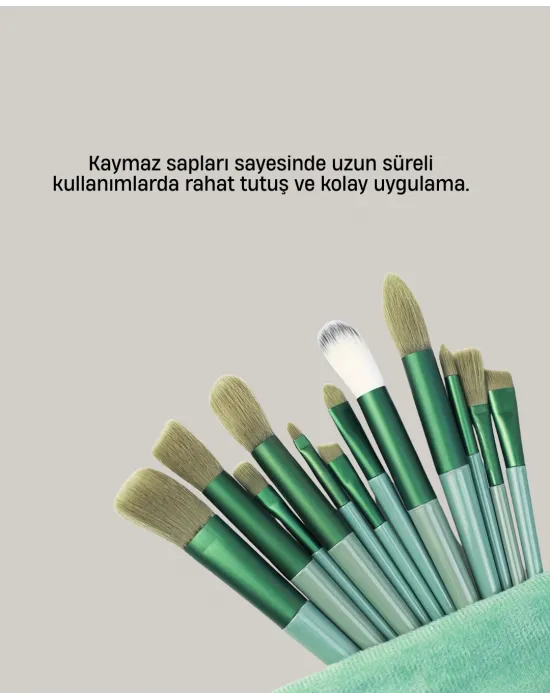 Profesyonel Makyaj Fırça Seti Yumuşak Kıllı Taşınabilir Çantalı