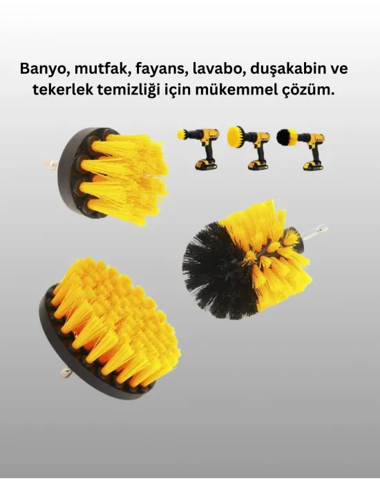 Profesyonel Matkap Ucu Temizlik Fırçası 3’lü Set