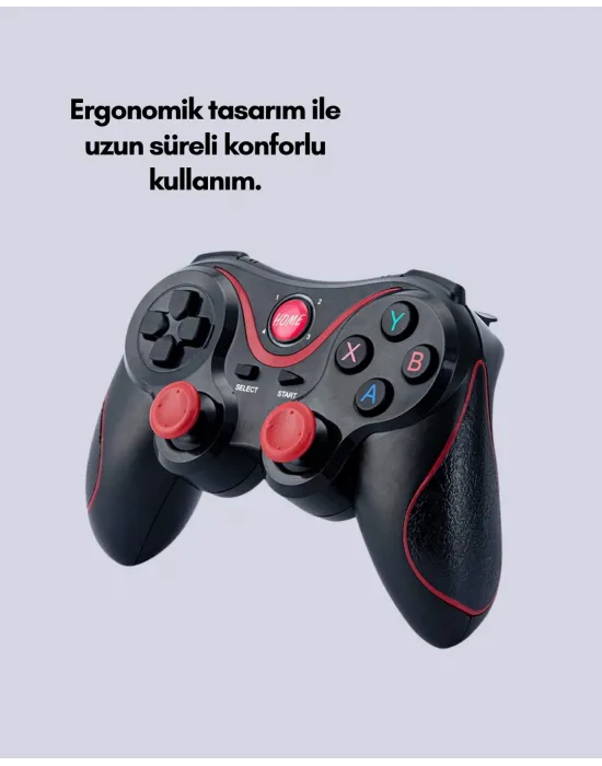 Profesyonel Oyuncu Kablosuz Gamepad Çoklu Cihaz Desteği