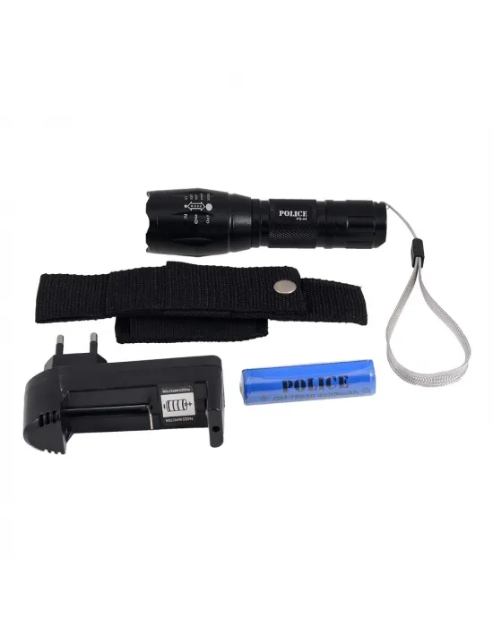 Ps-44 Cree T6 Led + Zoom Şarj Edilebilir El Feneri