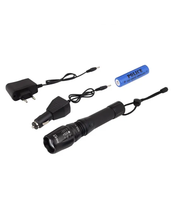 Ps-46 6 Led 5 Kademeli Zoomlu Şarjlı El Feneri