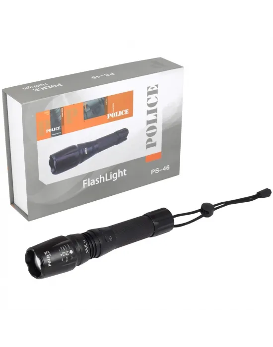 Ps-46 6 Led 5 Kademeli Zoomlu Şarjlı El Feneri