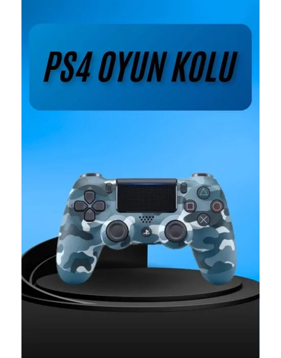 Ps4 Joystick Oyun Kolu Titreşimli Uzun Pil Ömrü Usb Şarj Kablolu