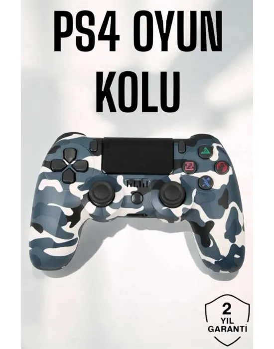 Ps4 Oyun Kolu Kamuflaj Desenli Joystick