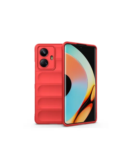 Realme 10 Pro 5g Kılıf Optimum Silikon - Kırmızı