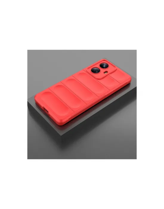 Realme 10 Pro 5g Kılıf Optimum Silikon - Kırmızı
