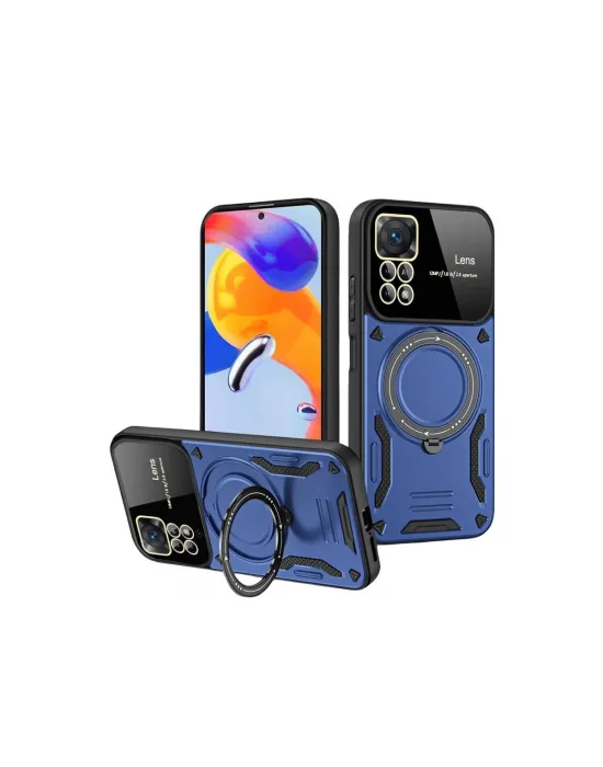 Realme 11 Pro Plus Joy Lens Standlı Kapak - Lacivert