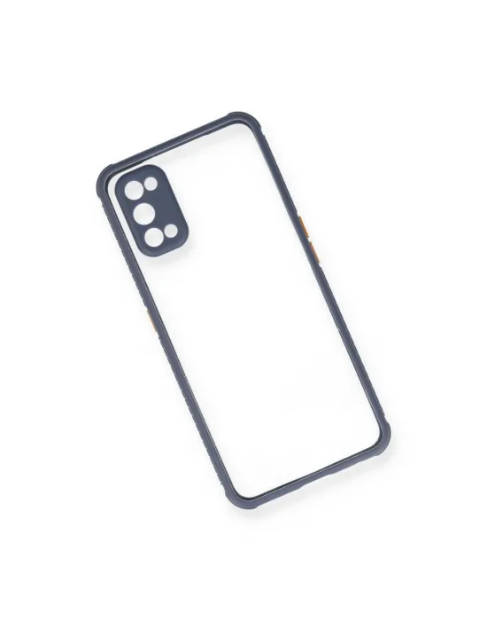 Realme 7 Pro Kılıf Miami Şeffaf Silikon - Gri