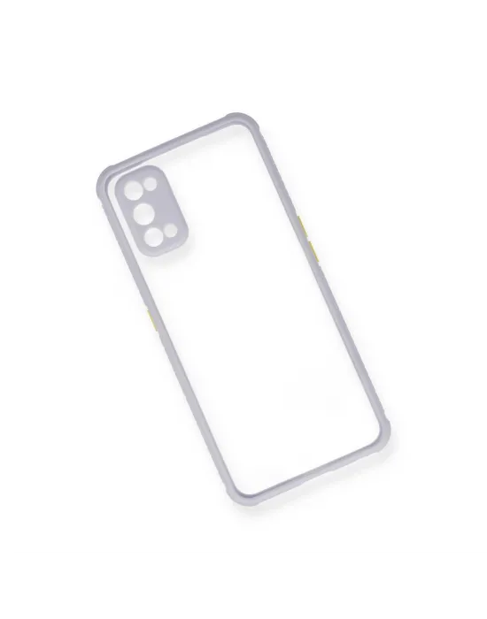 Realme 7 Pro Kılıf Miami Şeffaf Silikon - Lila