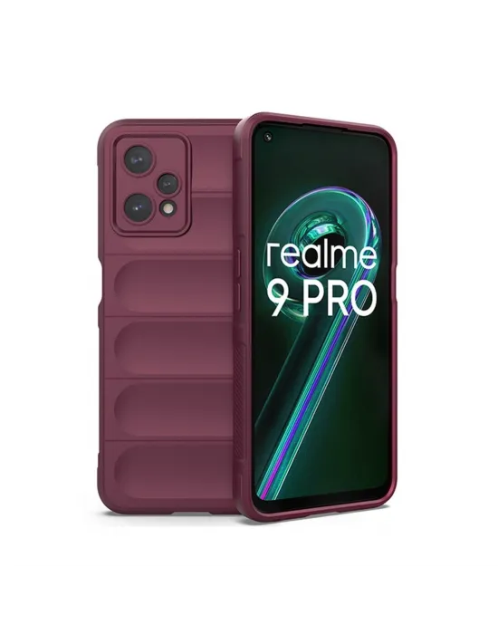 Realme 9 Pro 5g Kılıf Optimum Silikon - Bordo
