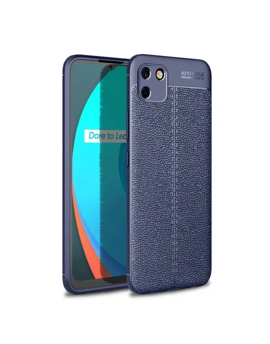 Realme C11 2021 Kılıf Auto Focus Kapak - Lacivert