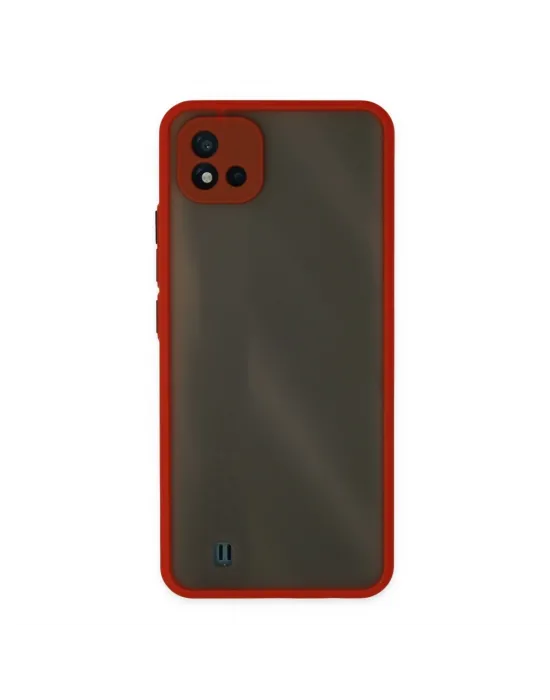 Realme C11 2021 Kılıf Montreal Silikon Kapak - Kırmızı