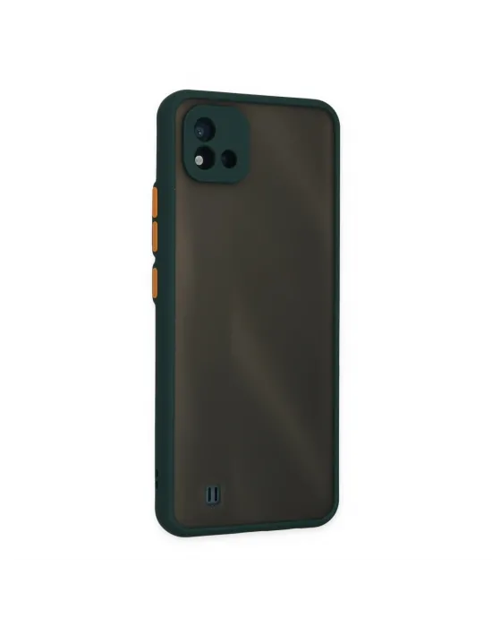 Realme C11 2021 Kılıf Montreal Silikon Kapak - Yeşil