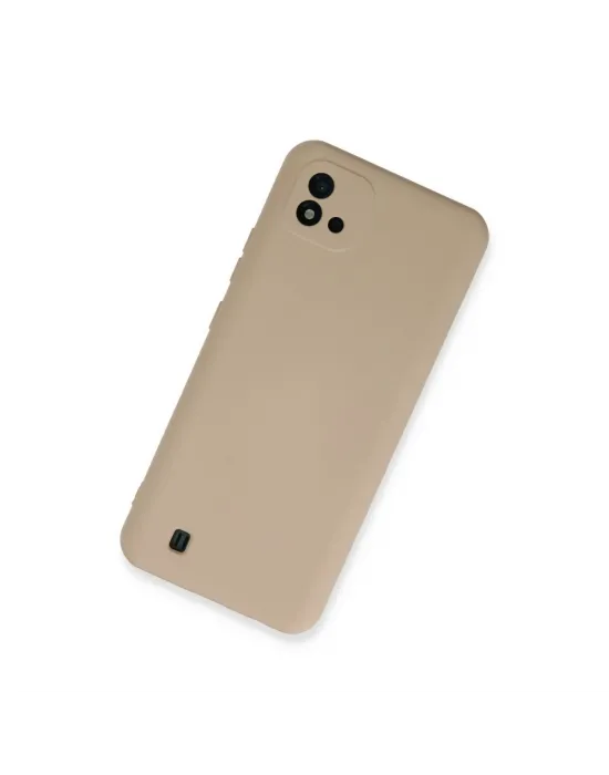 Realme C11 2021 Kılıf Nano İçi Kadife Silikon - Pudra