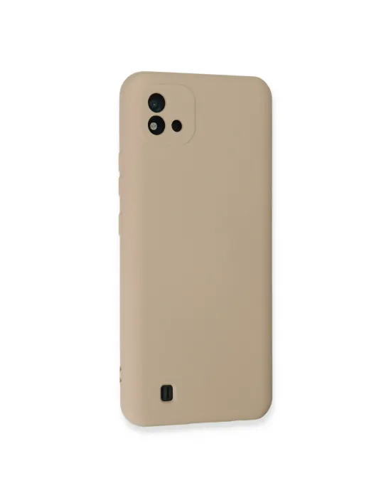 Realme C11 2021 Kılıf Nano İçi Kadife Silikon - Pudra