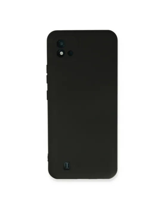 Realme C11 2021 Kılıf Nano İçi Kadife Silikon - Siyah