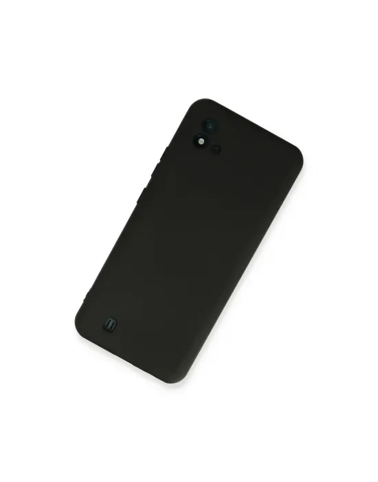 Realme C11 2021 Kılıf Nano İçi Kadife Silikon - Siyah