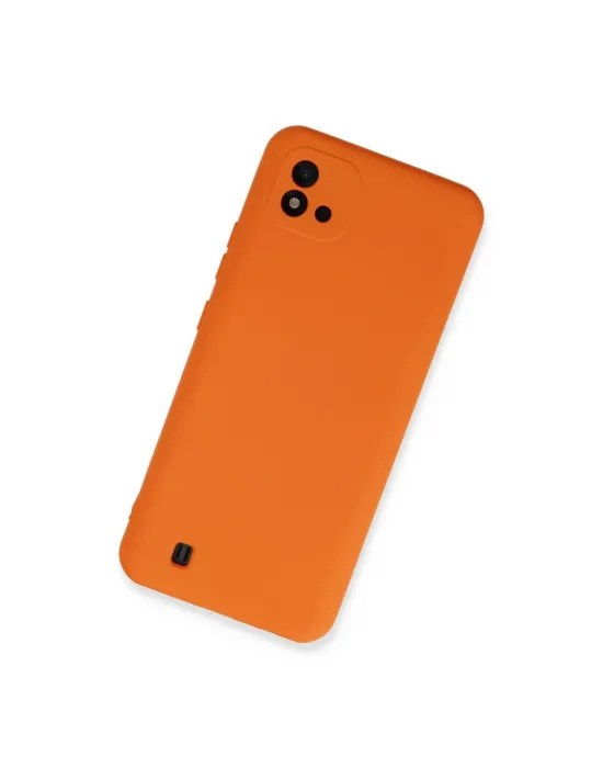 Realme C11 2021 Kılıf Nano İçi Kadife Silikon - Turuncu
