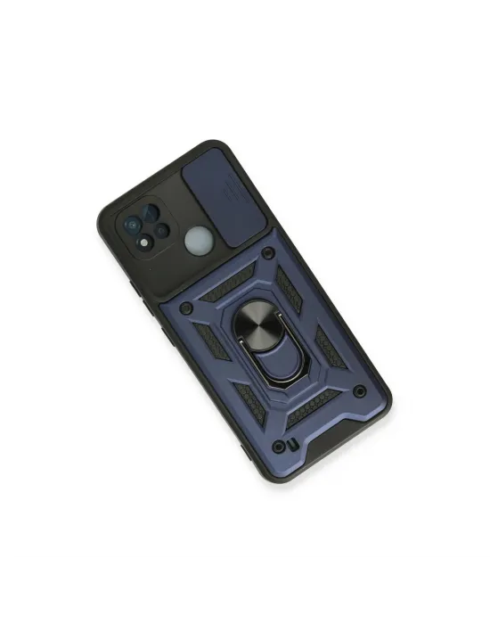 Realme C11 2021 Kılıf Pars Lens Yüzüklü Silikon - Lacivert