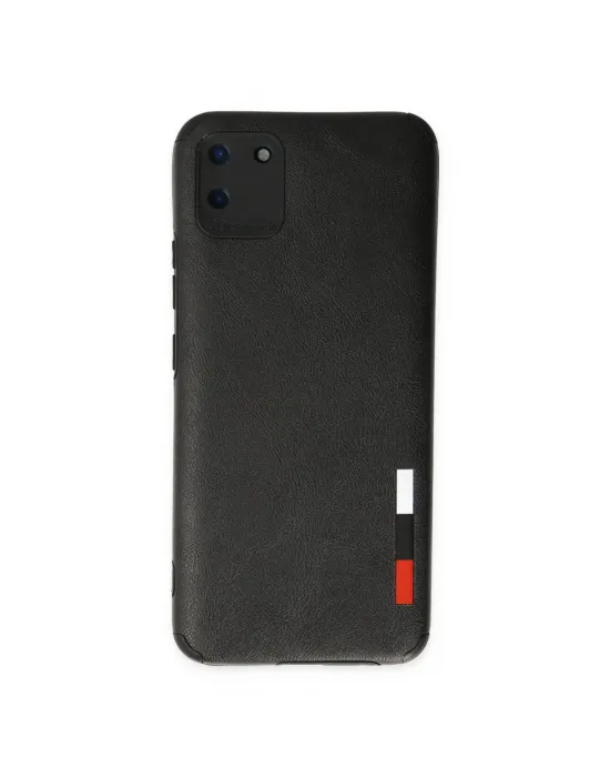 Realme C11 Kılıf Loop Deri Silikon - Siyah