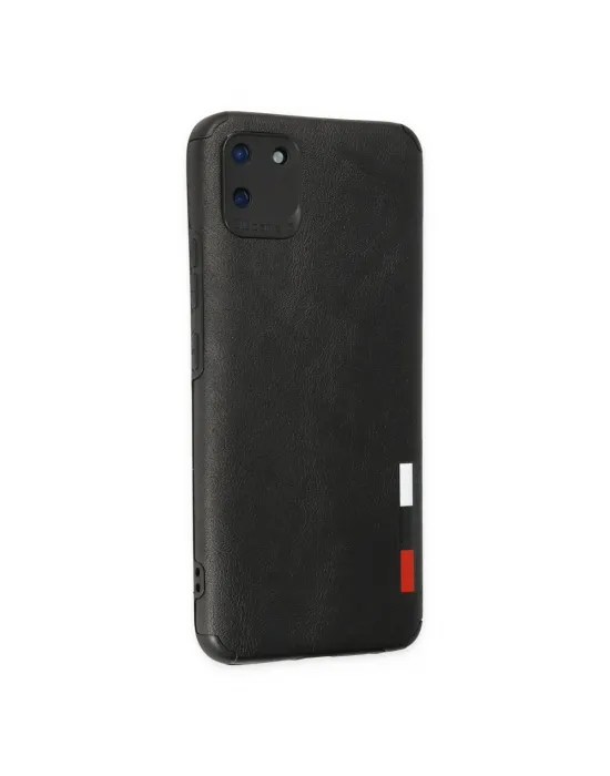 Realme C11 Kılıf Loop Deri Silikon - Siyah