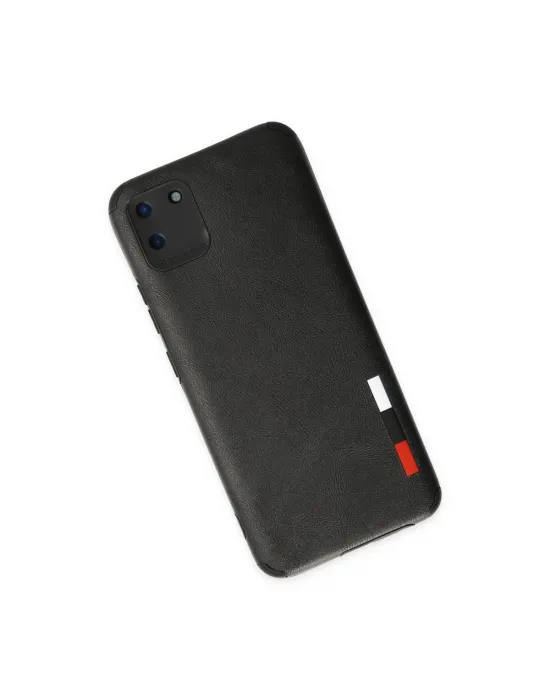 Realme C11 Kılıf Loop Deri Silikon - Siyah