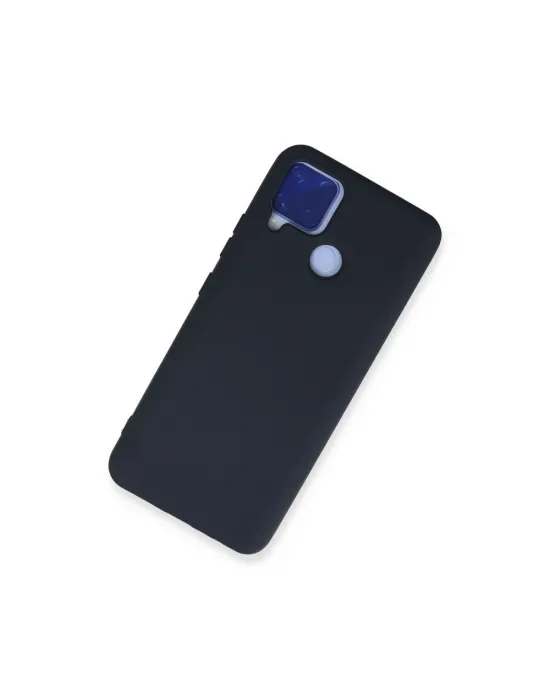 Realme C15 Kılıf Nano İçi Kadife Silikon - Lacivert