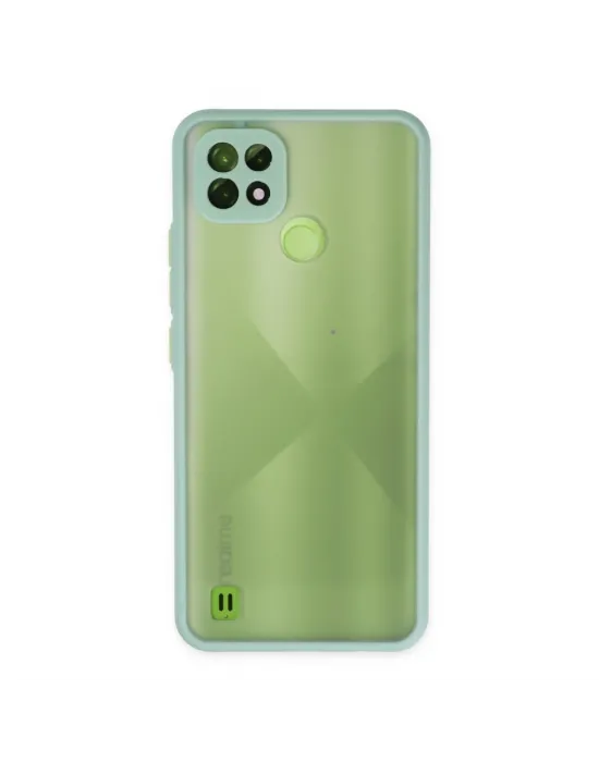 Realme C21 Kılıf Montreal Silikon Kapak - Turkuaz