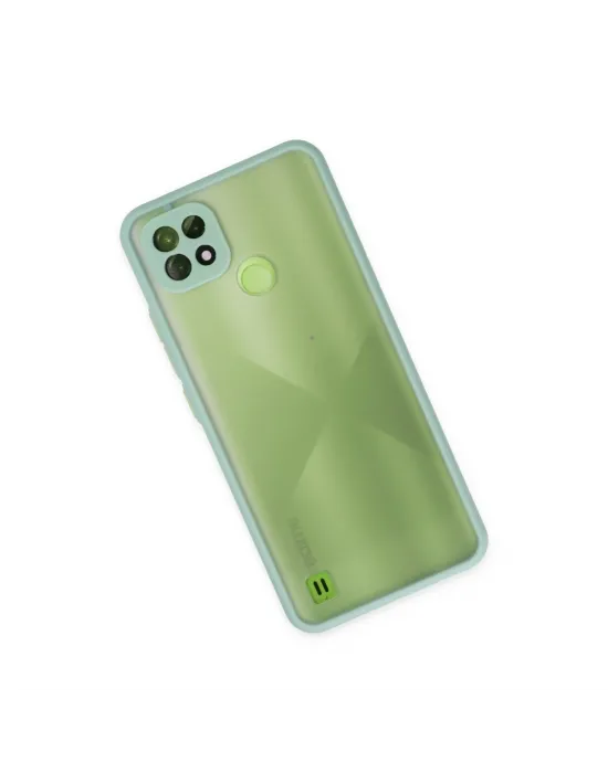 Realme C21 Kılıf Montreal Silikon Kapak - Turkuaz