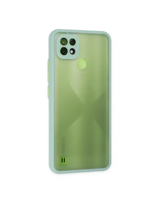 Realme C21 Kılıf Montreal Silikon Kapak - Turkuaz