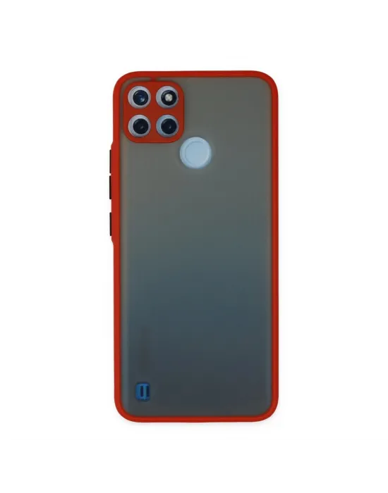 Realme C21y Kılıf Montreal Silikon Kapak - Kırmızı
