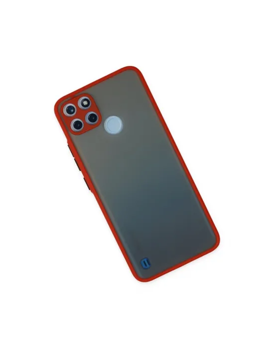 Realme C21y Kılıf Montreal Silikon Kapak - Kırmızı