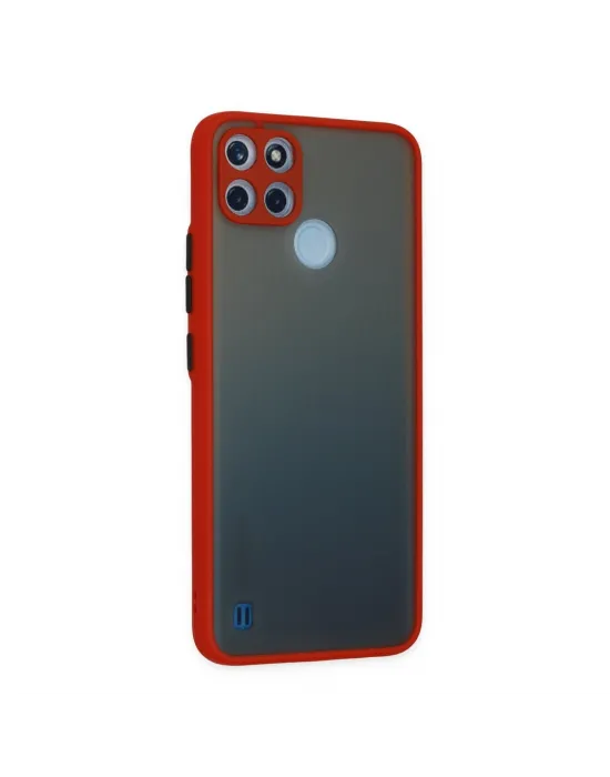 Realme C21y Kılıf Montreal Silikon Kapak - Kırmızı
