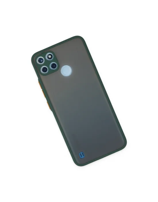 Realme C21y Kılıf Montreal Silikon Kapak - Yeşil