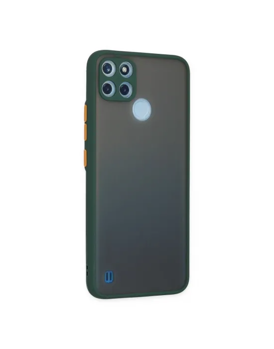 Realme C21y Kılıf Montreal Silikon Kapak - Yeşil