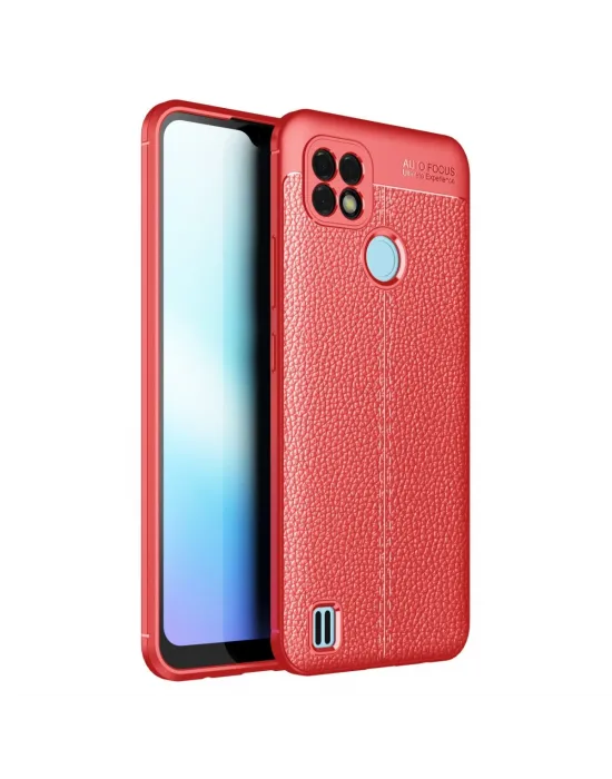 Realme C25 Kılıf Auto Focus Kapak - Kırmızı