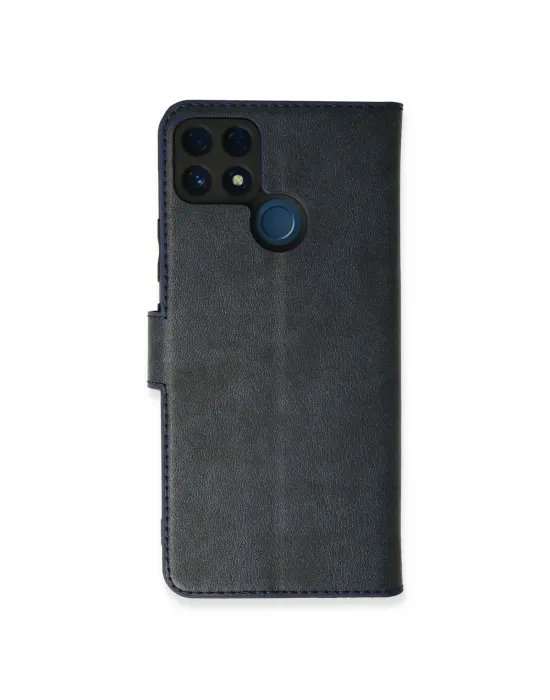 Realme C25 Kılıf Trend S Plus Kapaklı Kılıf - Lacivert