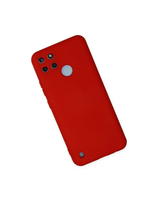 Realme C25y Kılıf Nano İçi Kadife Silikon - Kırmızı
