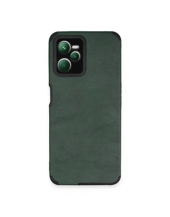Realme C35 Kılıf Loop Deri Silikon - Yeşil